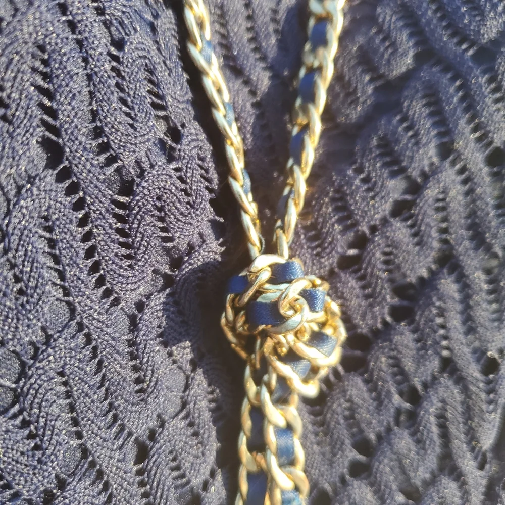 R&K Blue Ombre Crochet Dress - Picture 11 of 12